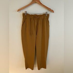 Lululemon Pants elastic Waist Drawstring Mustard Yellow Size 4